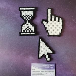 Set of 3 Computer Geek Fridge / Locker Magnets